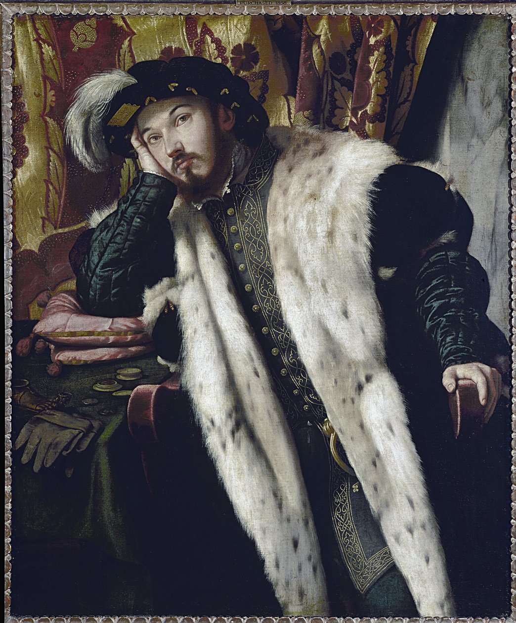 Retrato da contagem Cesareso (óleo sobre tela de Alessandro Bonvicino Moretto