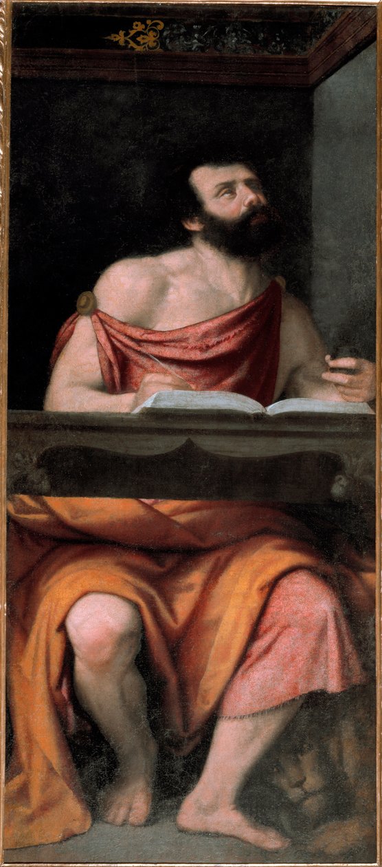 São Marcos, o Evangelista (óleo sobre tela de Alessandro Bonvicino Moretto