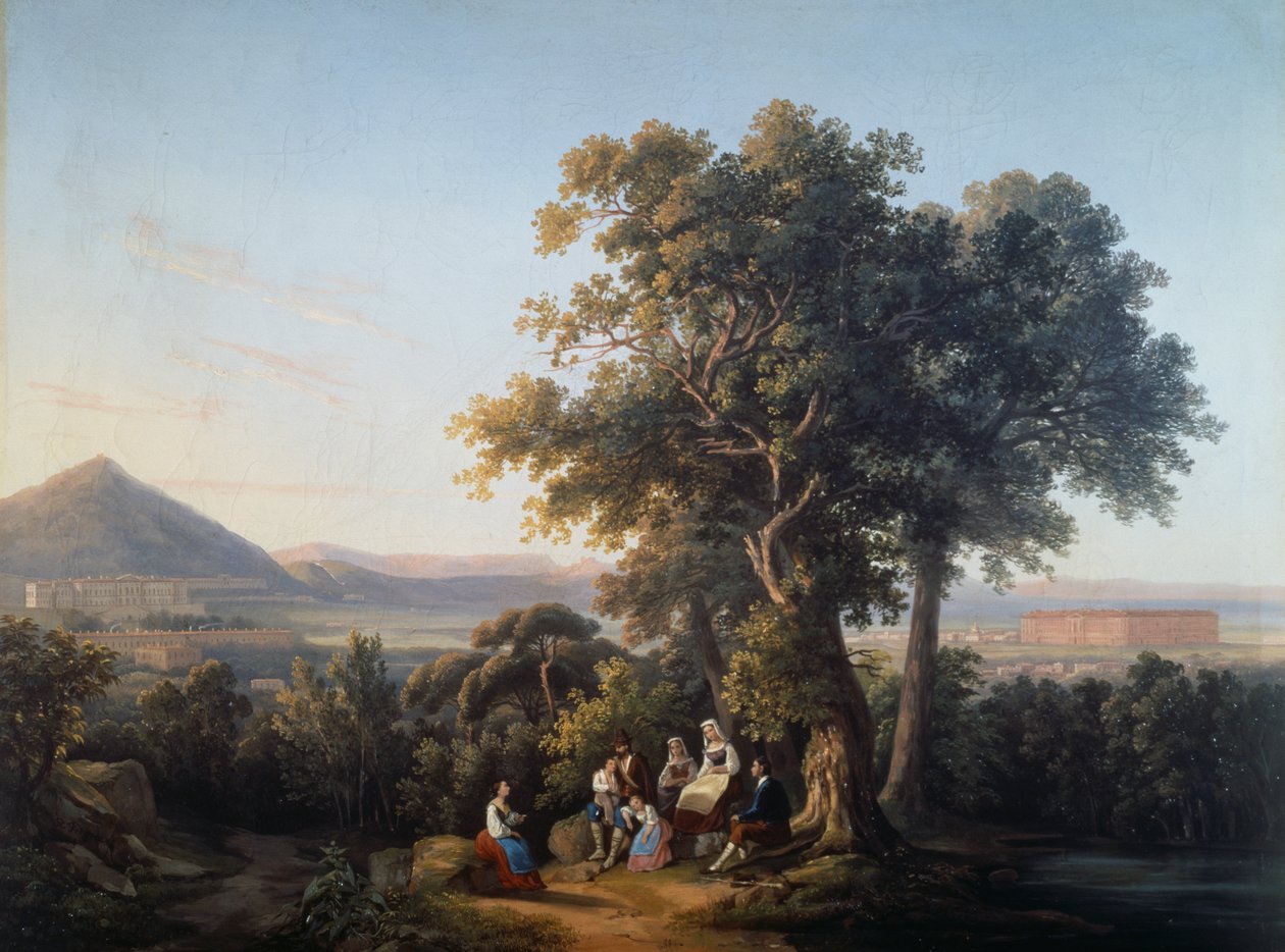 A planície de Caserta de Alessandro Fergola