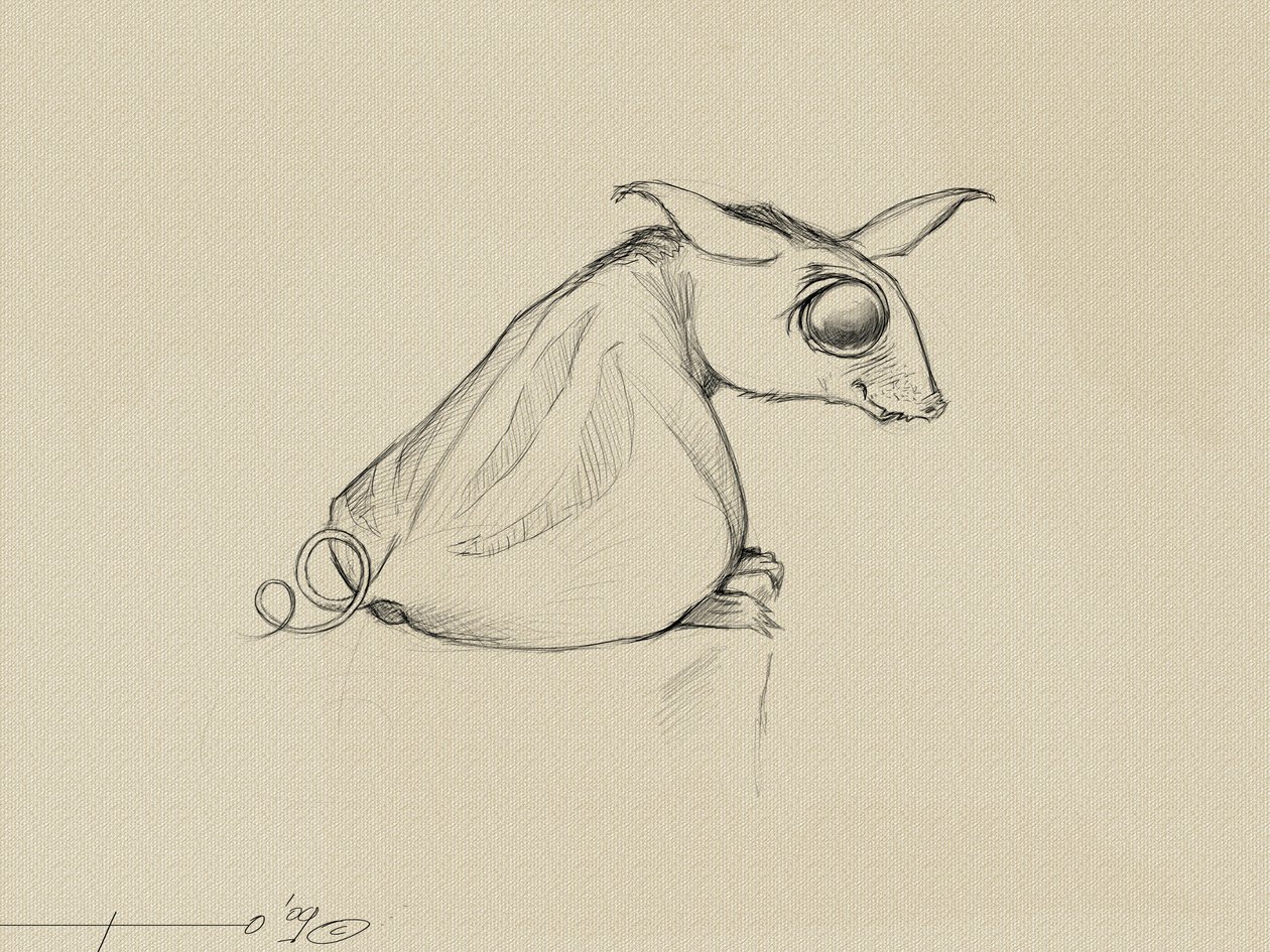 Criatura Fantástica: Ote (Oy), um animal imaginado por Stephen King para a sua saga de "The Dark Tower". de Alessandro Lonati