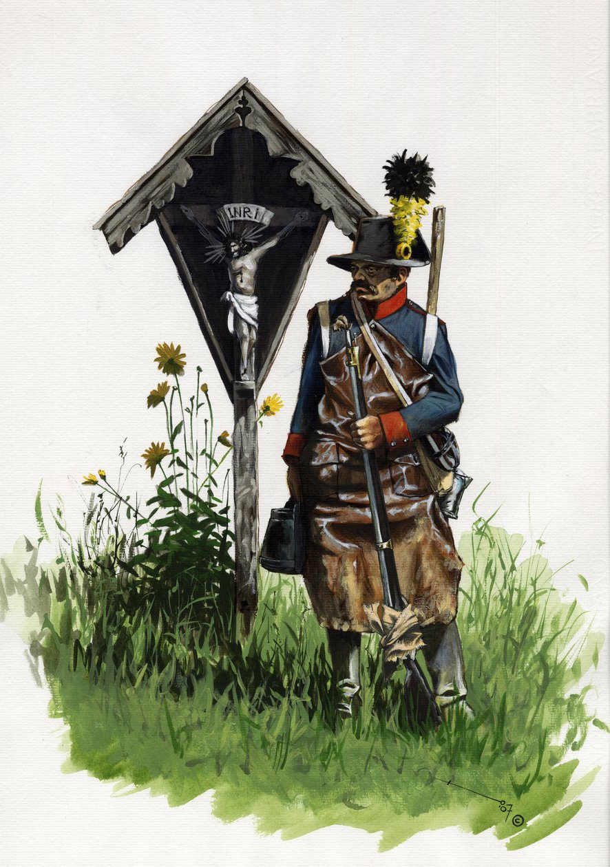 Primeiro Império (1804-1814 e 1815): soldado pioneiro do exército austríaco de Alessandro Lonati