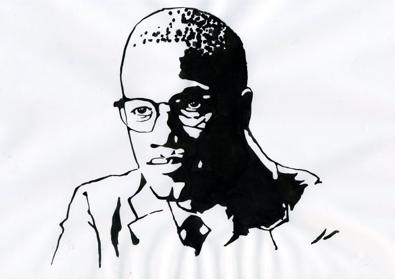 Malcolm X (1925-1965) Ativista afro-americano de Alessandro Lonati