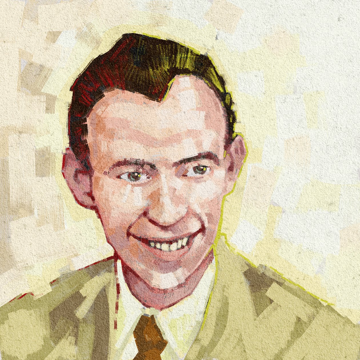 Retrato do Biólogo James Watson, 2023 (ilustração) de Alessandro Lonati