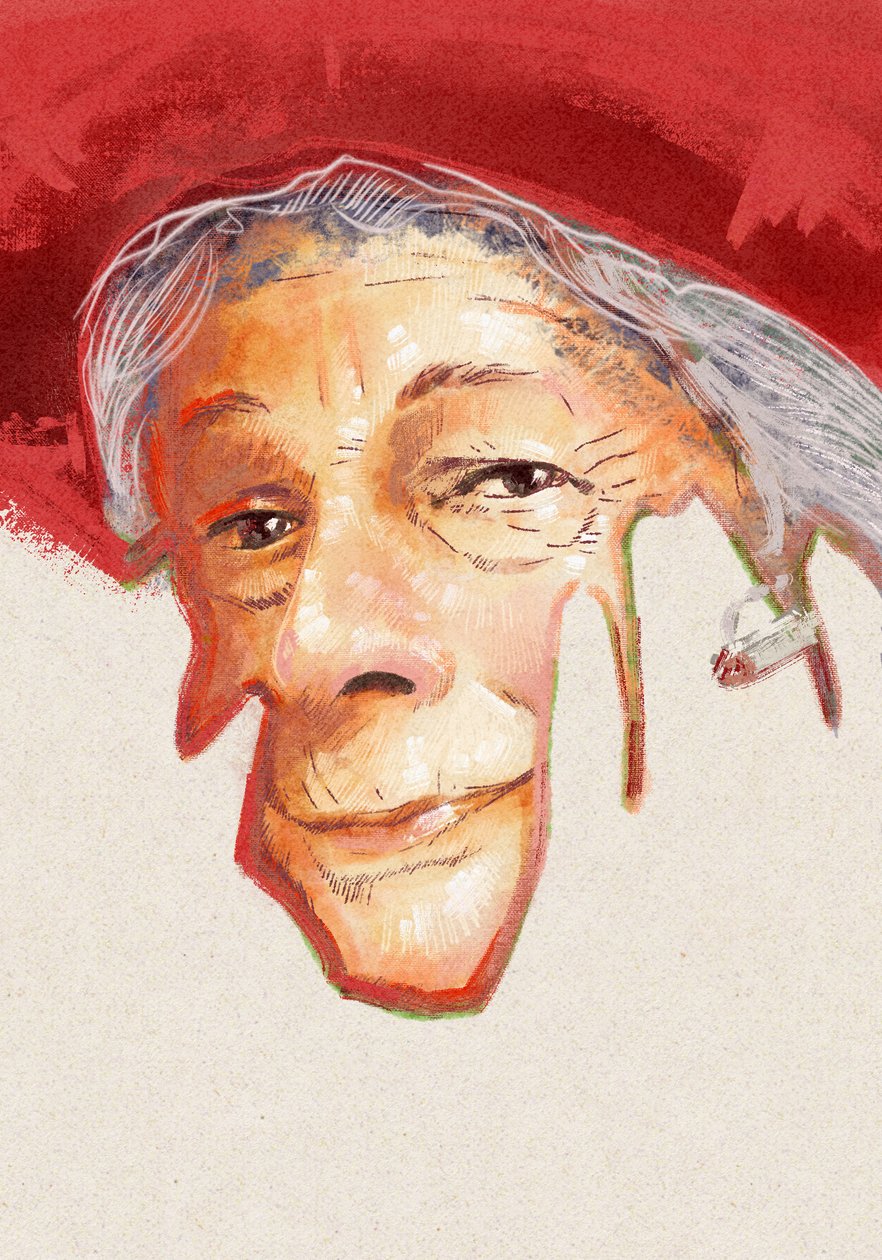 Retrato da poetisa Wislawa Szymborska, 2023 (ilustração) de Alessandro Lonati