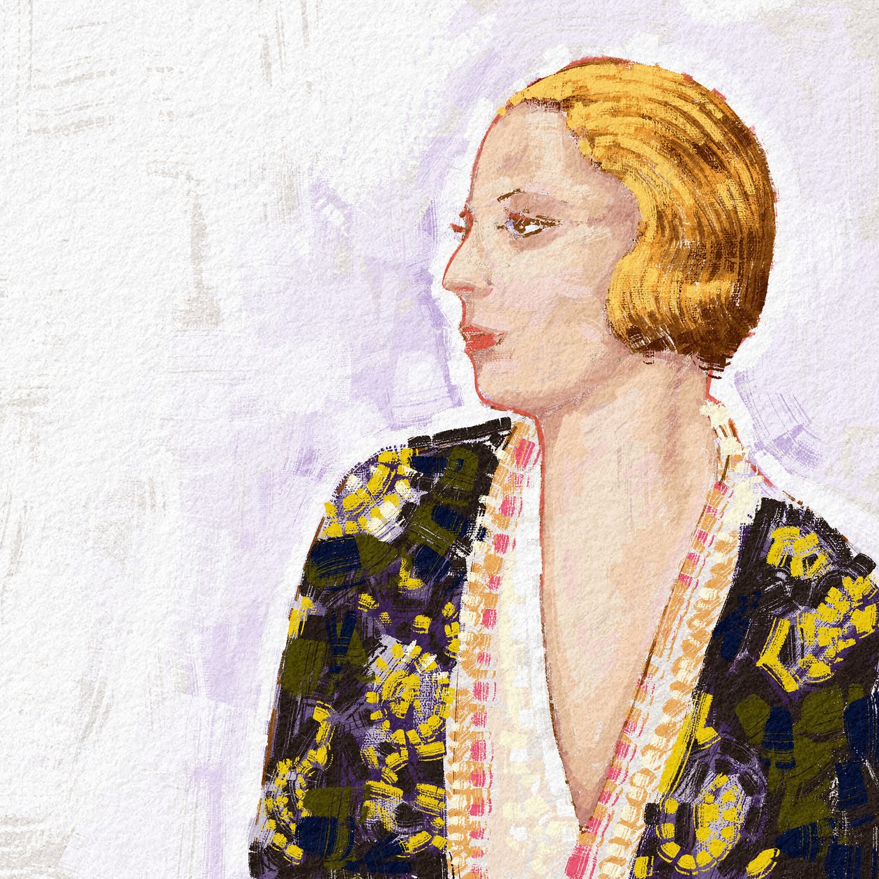 Retrato da Artista Polaca Tamara De Lempicka, 2023 (ilustração) de Alessandro Lonati