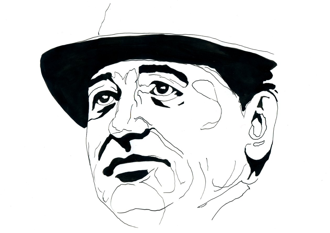 Retrato de Mikhail Gorbachev (Gorbachev ou Gorbachev) (nascido em 1931) político russo de Alessandro Lonati