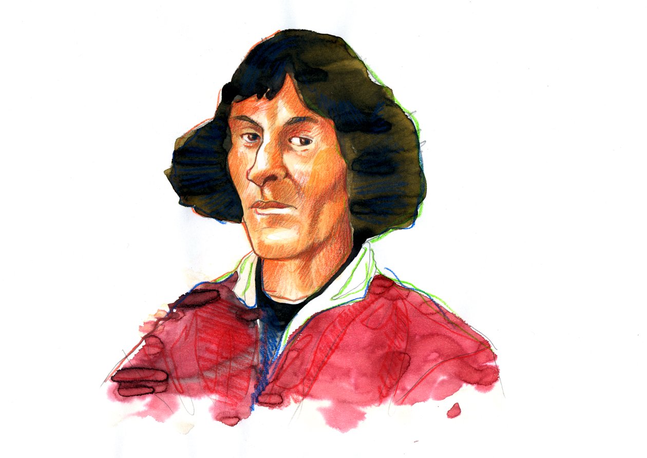 Retrato de Nicolas Copernicus ((Nicolaus Copernicus de Alessandro Lonati