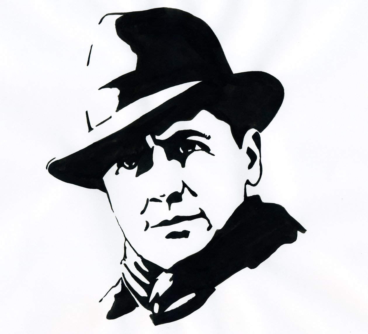 Retrato do francês prefet e resistente Jean Moulin (1899-1943) de Alessandro Lonati