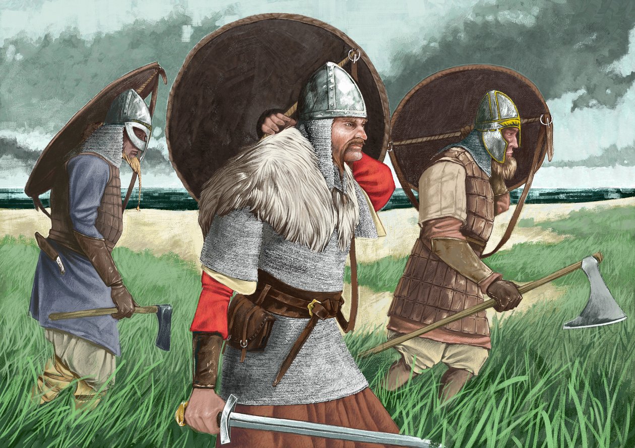 Aterragem de guerreiros vikings de Alessandro Lonati