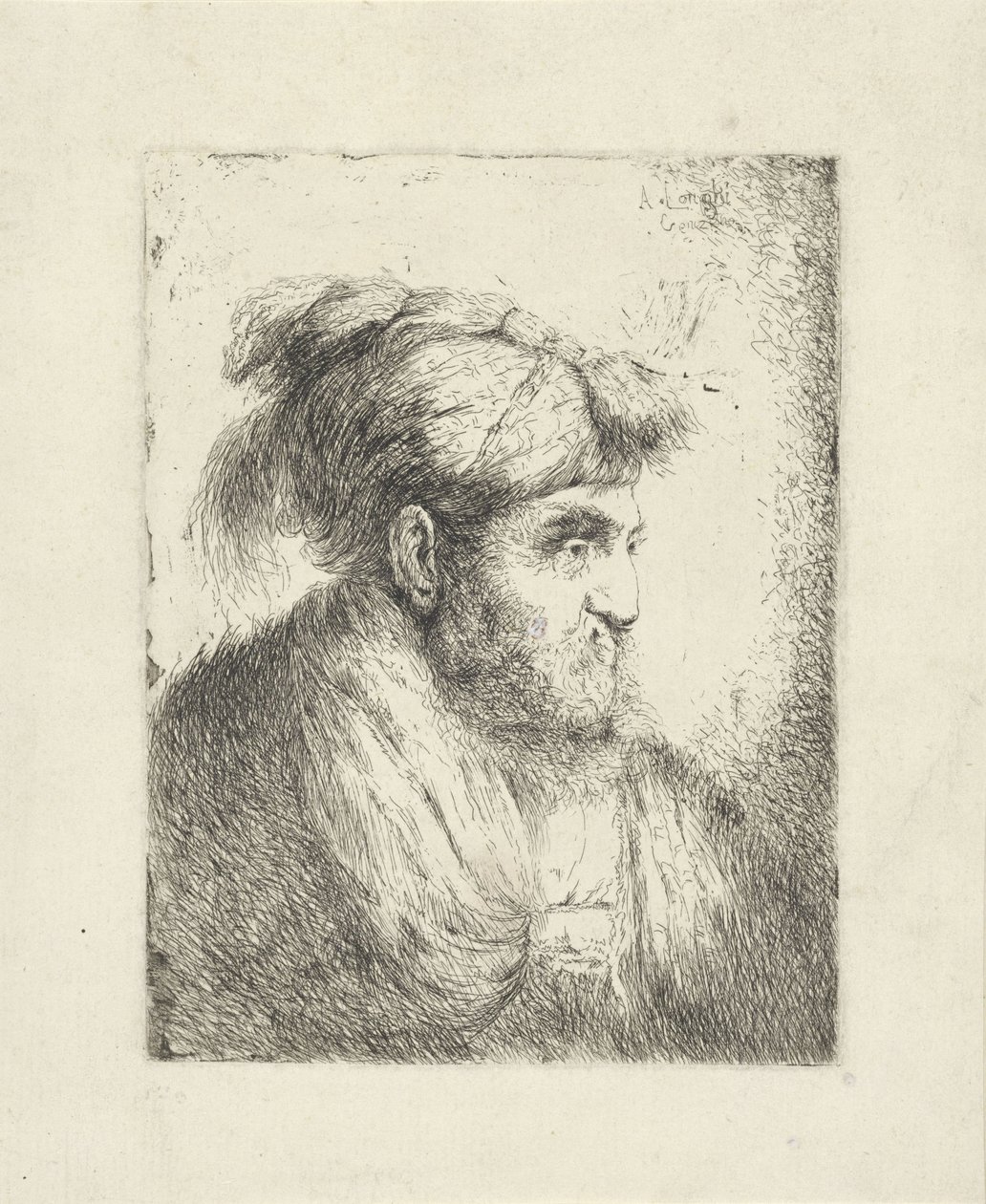homem com turbante de Alessandro Longhi