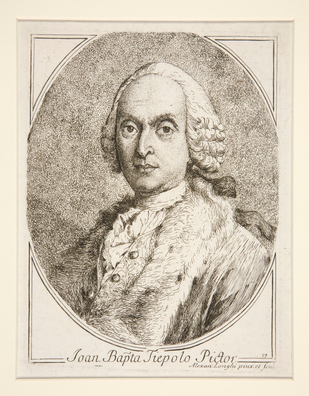Retrato de G. B. Tiepolo de Alessandro Longhi