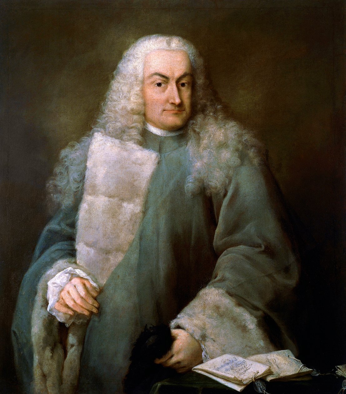 Retrato de Giulio Contarini da Mula (1519-1575), solicitador de San Marco, pintura de Alessandro Longhi (1733-1813), Óleo sobre tela de Alessandro Longhi