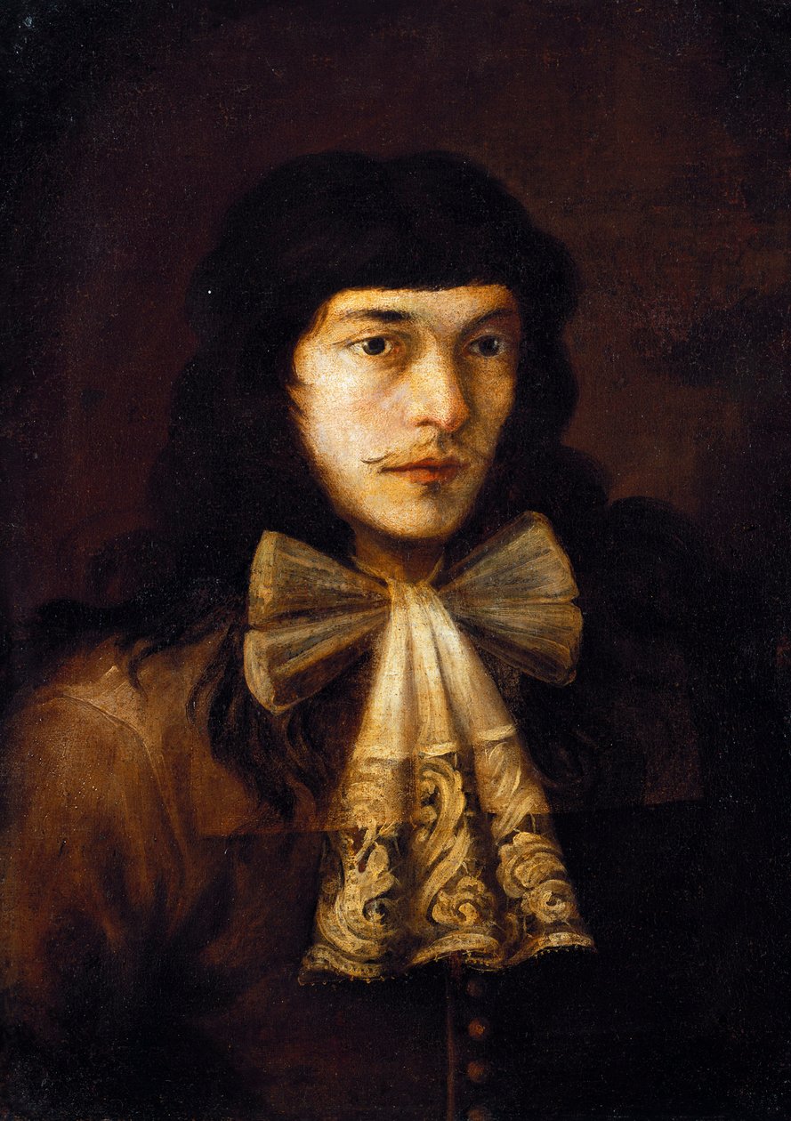 Auto-retrato quando jovem de Alessandro Magnasco