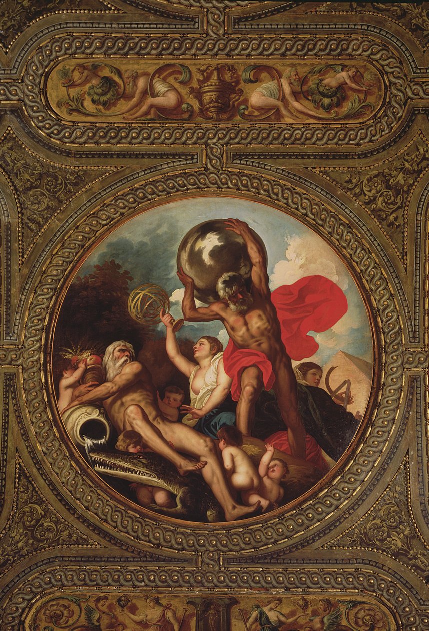 Alegoria da Astronomia, do teto da biblioteca, 1635 de Alessandro Padovanino