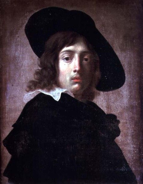Auto-retrato, c.1650 (óleo sobre tela) de Alessandro Rosi