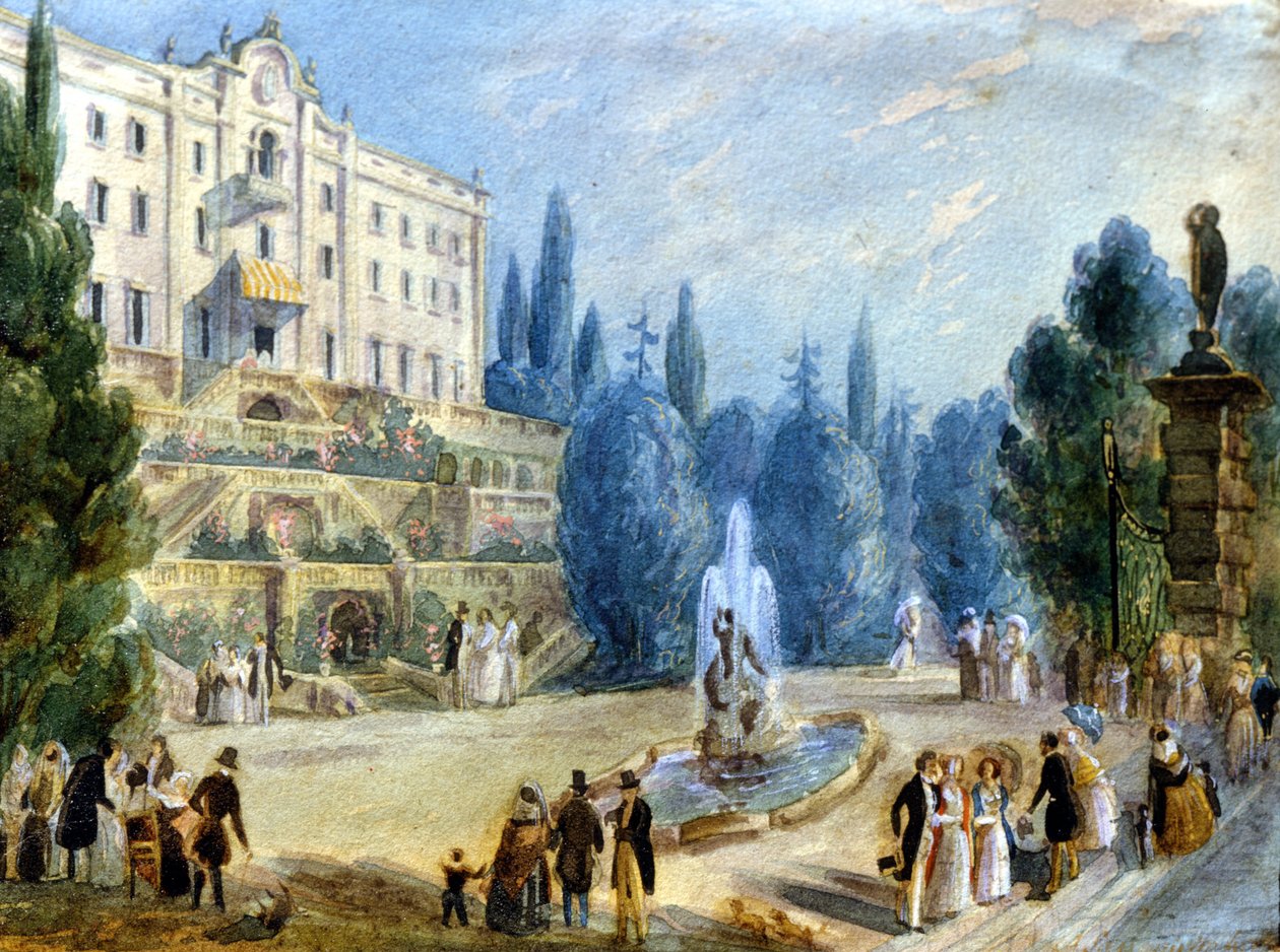 Como. Cadenabbia. A Villa Carlotta (ex Sommariva) de Alessandro Sanquirico