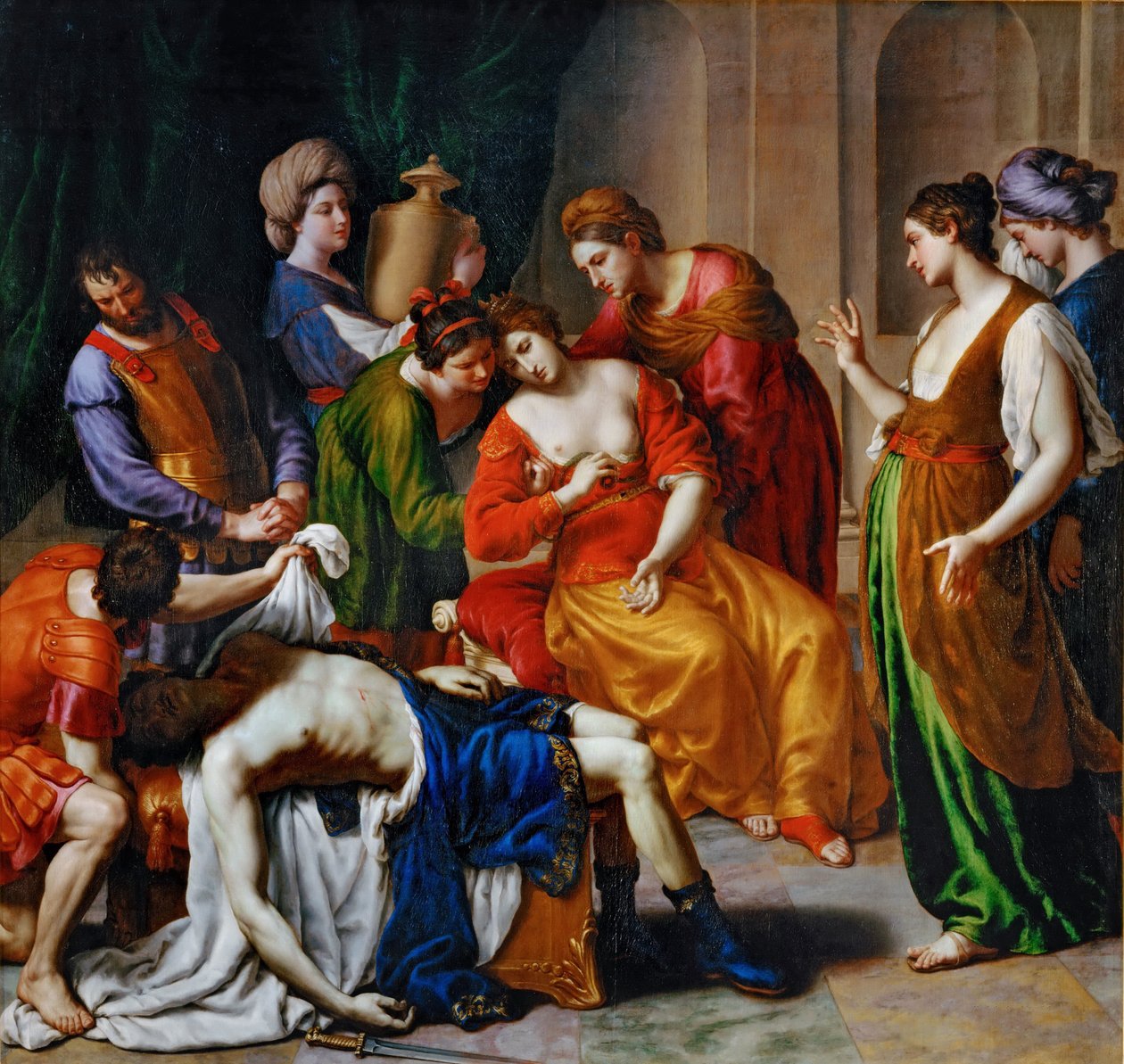A morte de Cleópatra de Alessandro Turchi