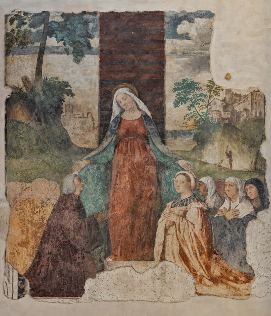 A nossa Senhora da Misericórdia e o Beato Isnardo da Chiampo de Alessandro Verla