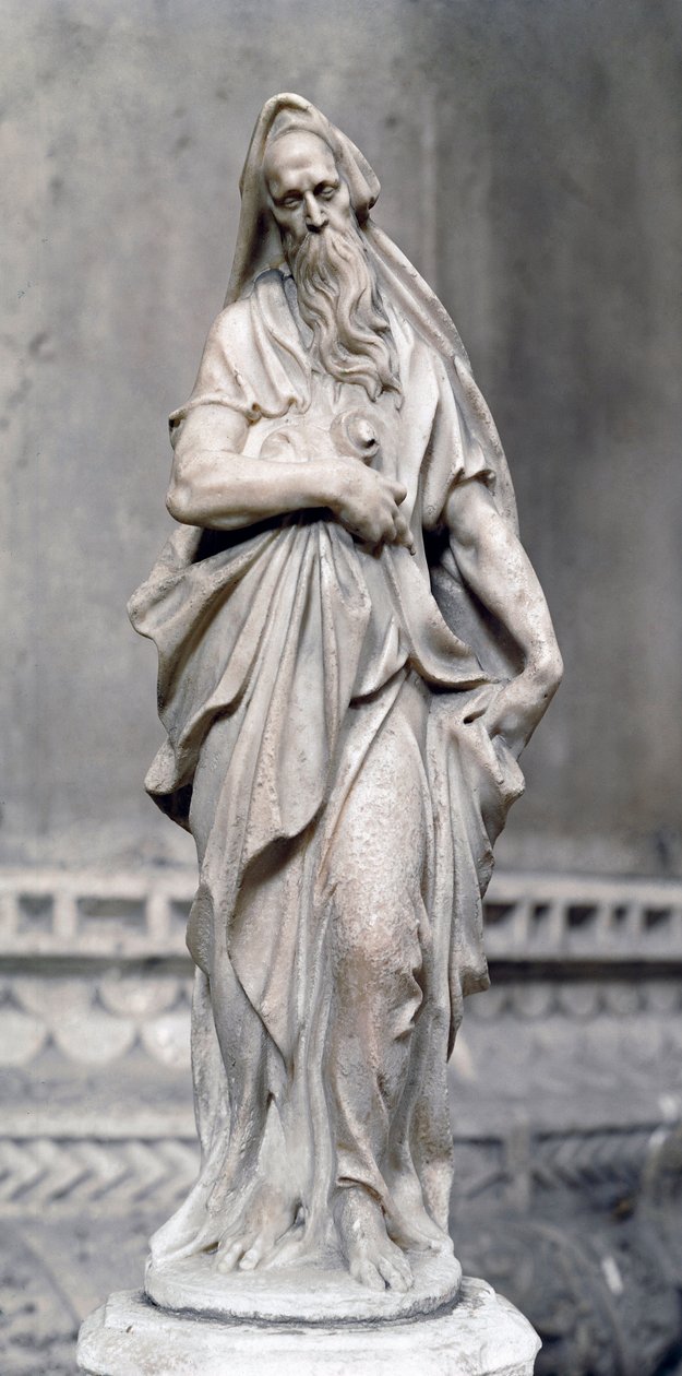 Profeta Zacarias (Escultura em mármore de Alessandro Vittoria