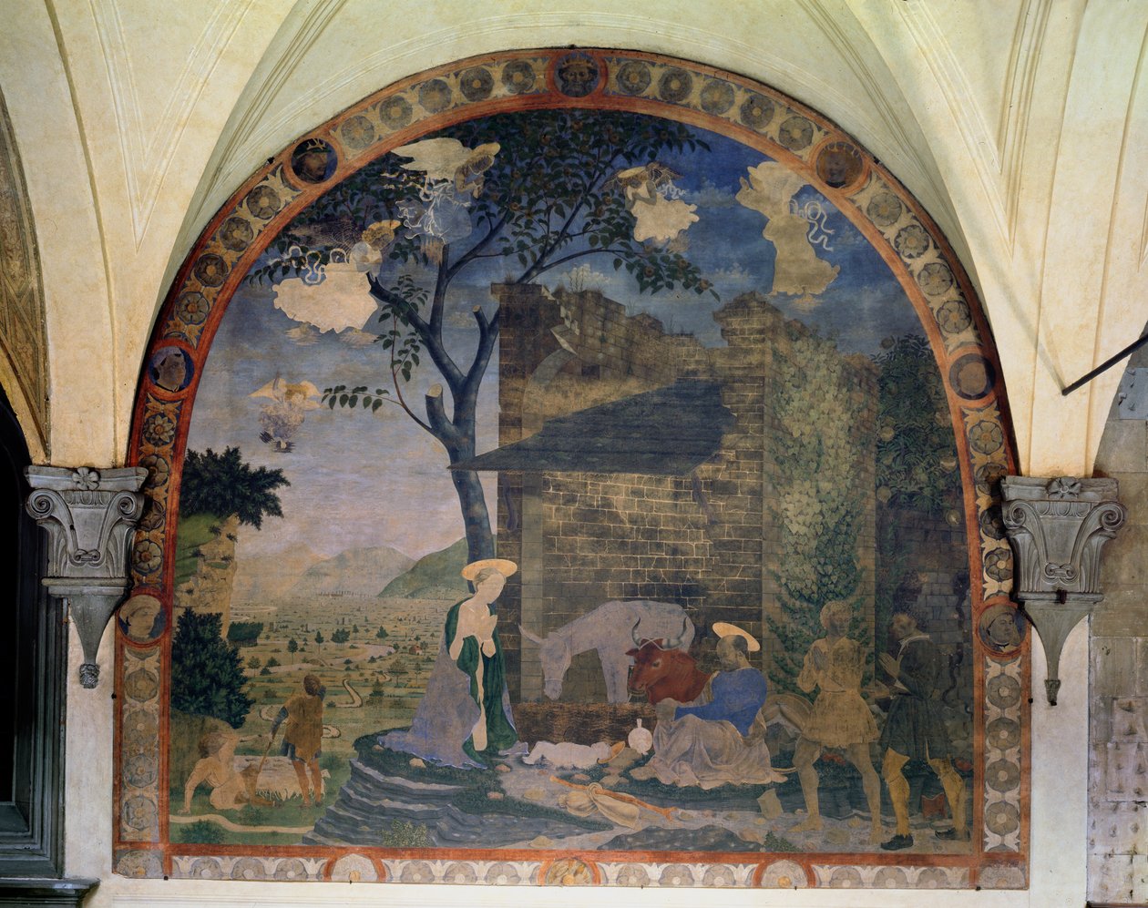 A Natividade, 1460-62 de Alesso Baldovinetti