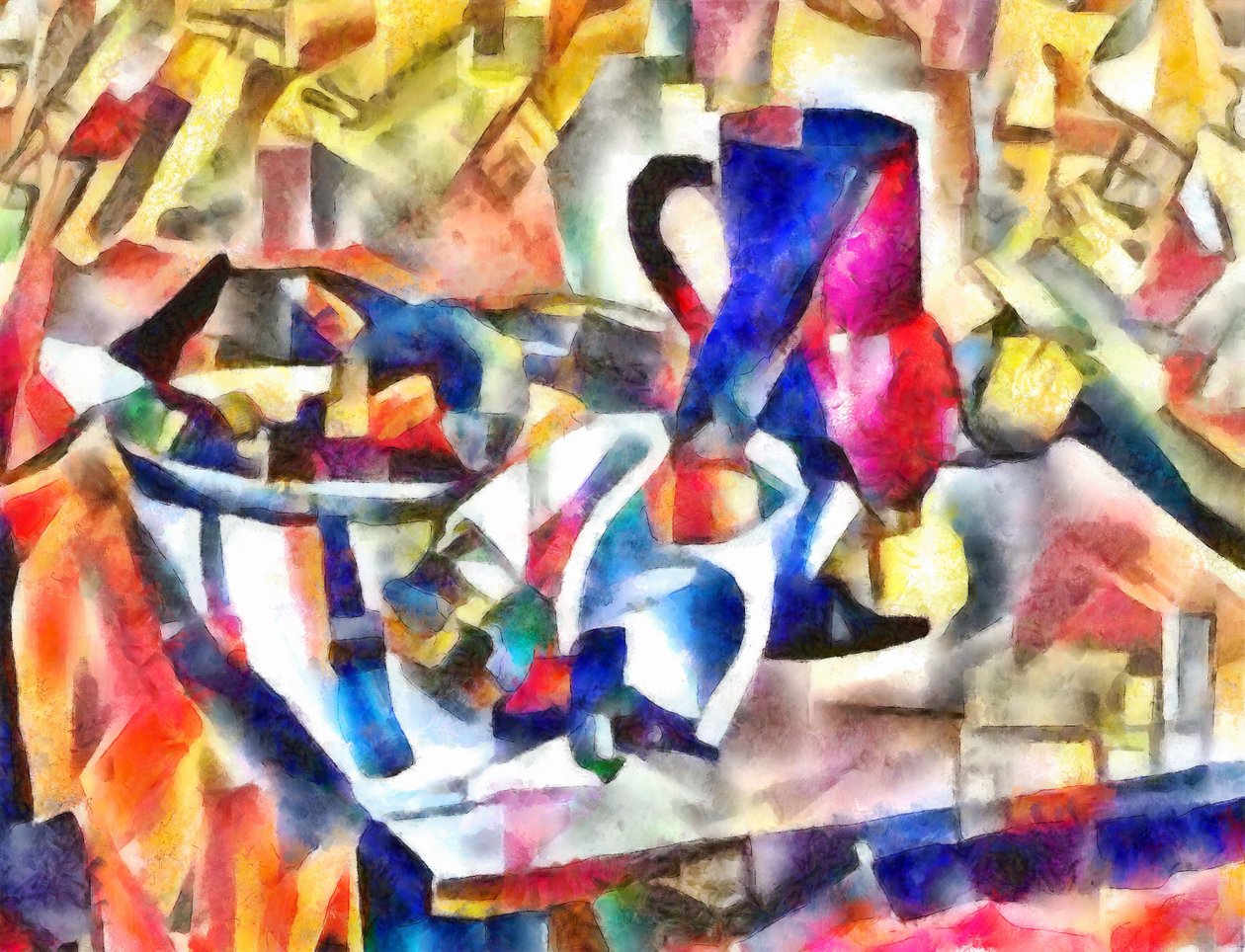 pacote disperso com frutas, 2017, de Alex Caminker
