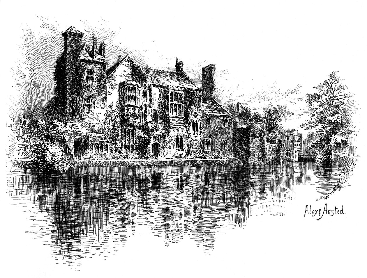 Palácio dos poços, Somerset, 1895. de Alex Ansted