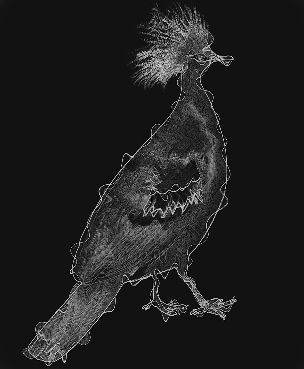 Bird IV, 2020 (mídia mista) de Alex Caminker