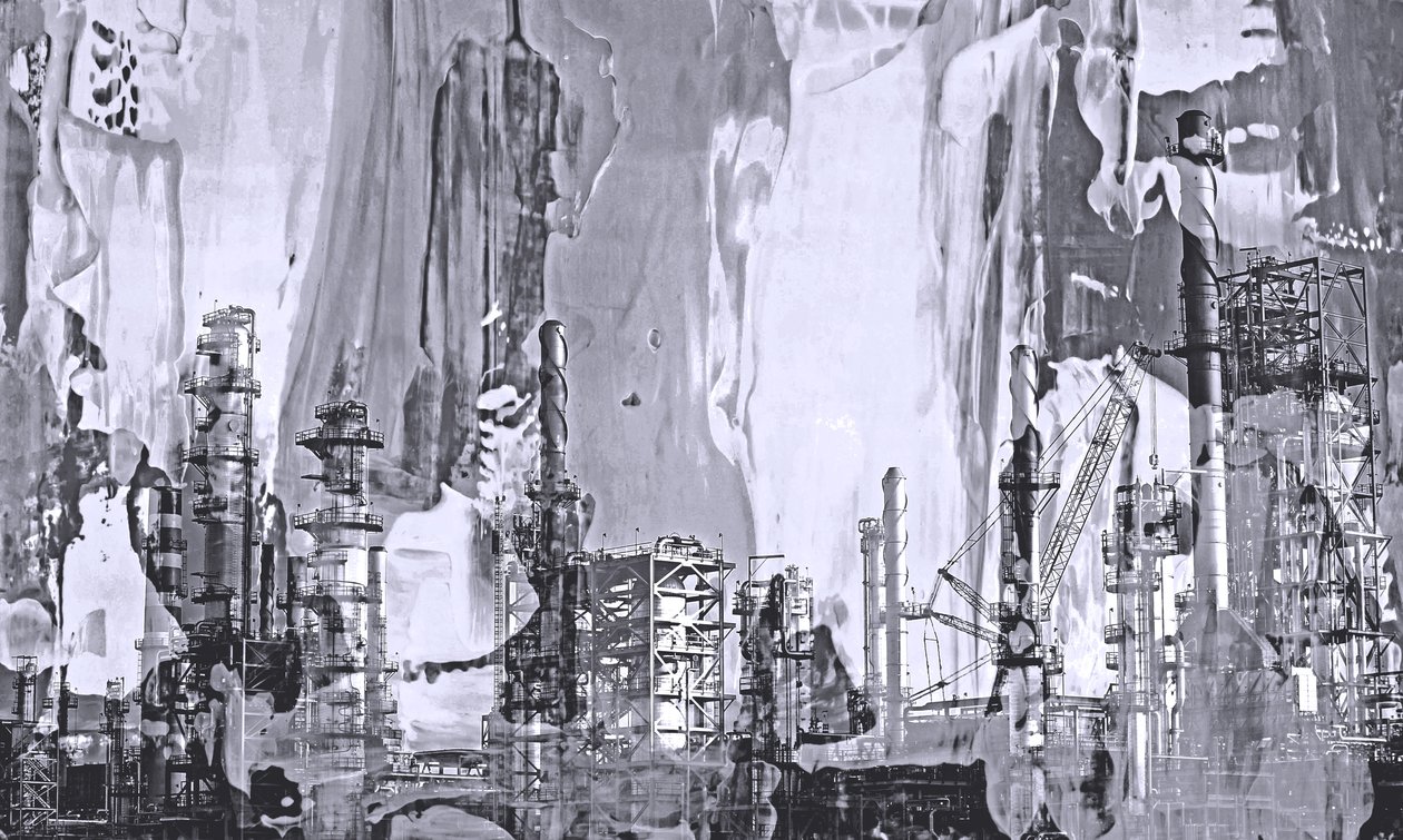 Fábrica,2019,(meios mistos) de Alex Caminker