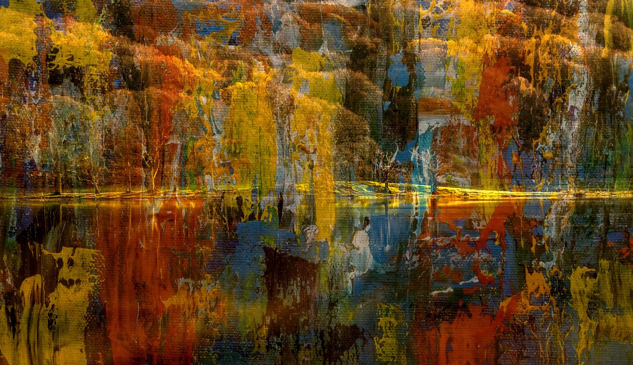 Landscape,2019,(mixed media) de Alex Caminker