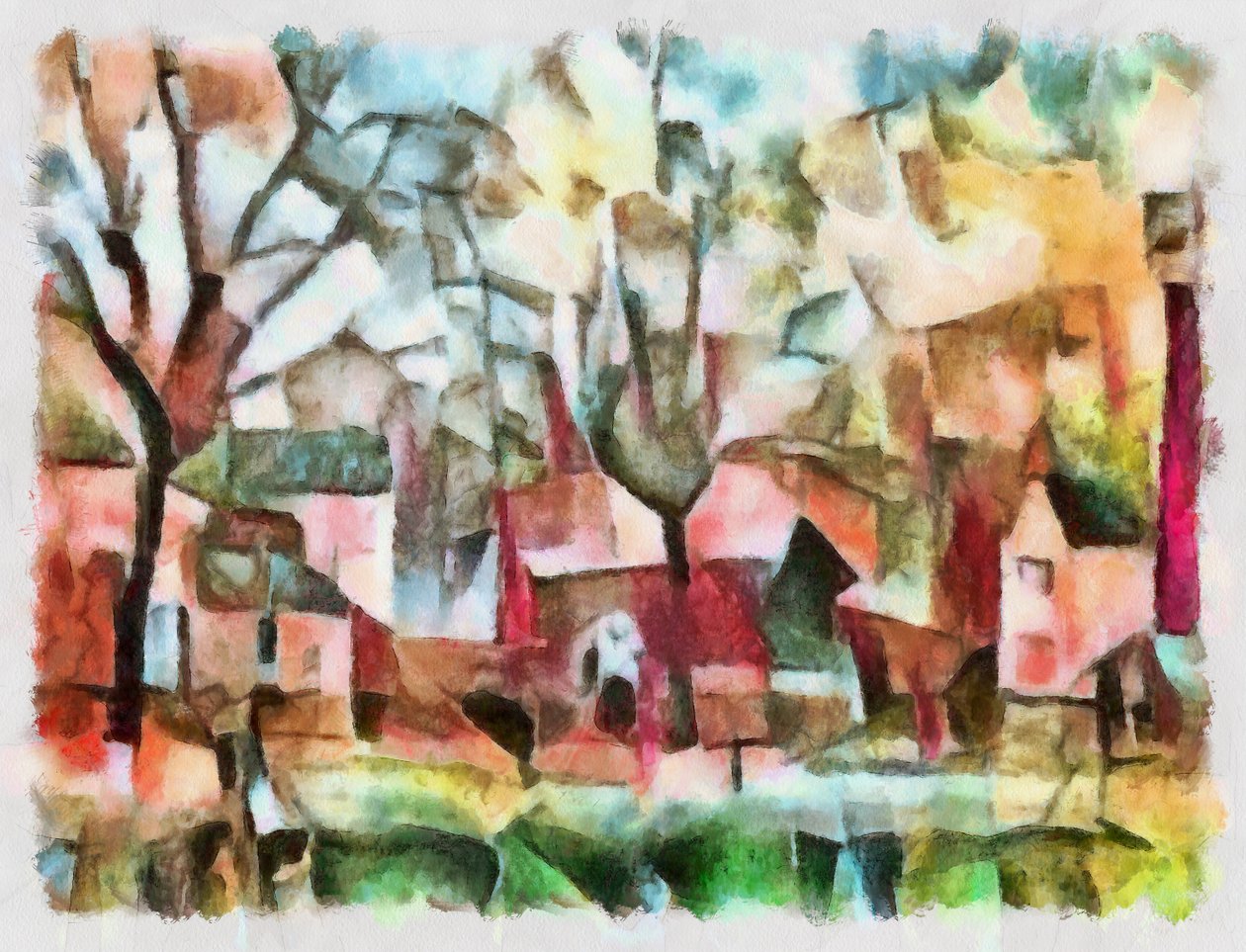 Paisagem em rosa, 2016, de Alex Caminker