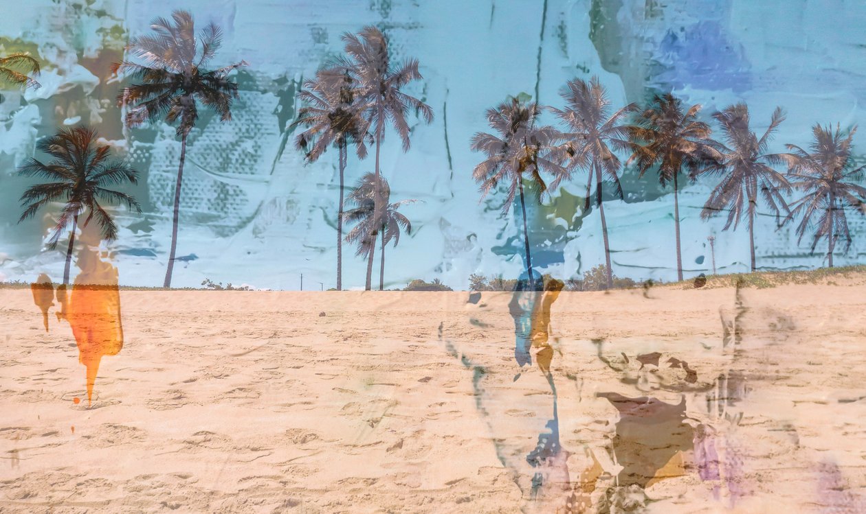 Areia,2019,(meios mistos) de Alex Caminker