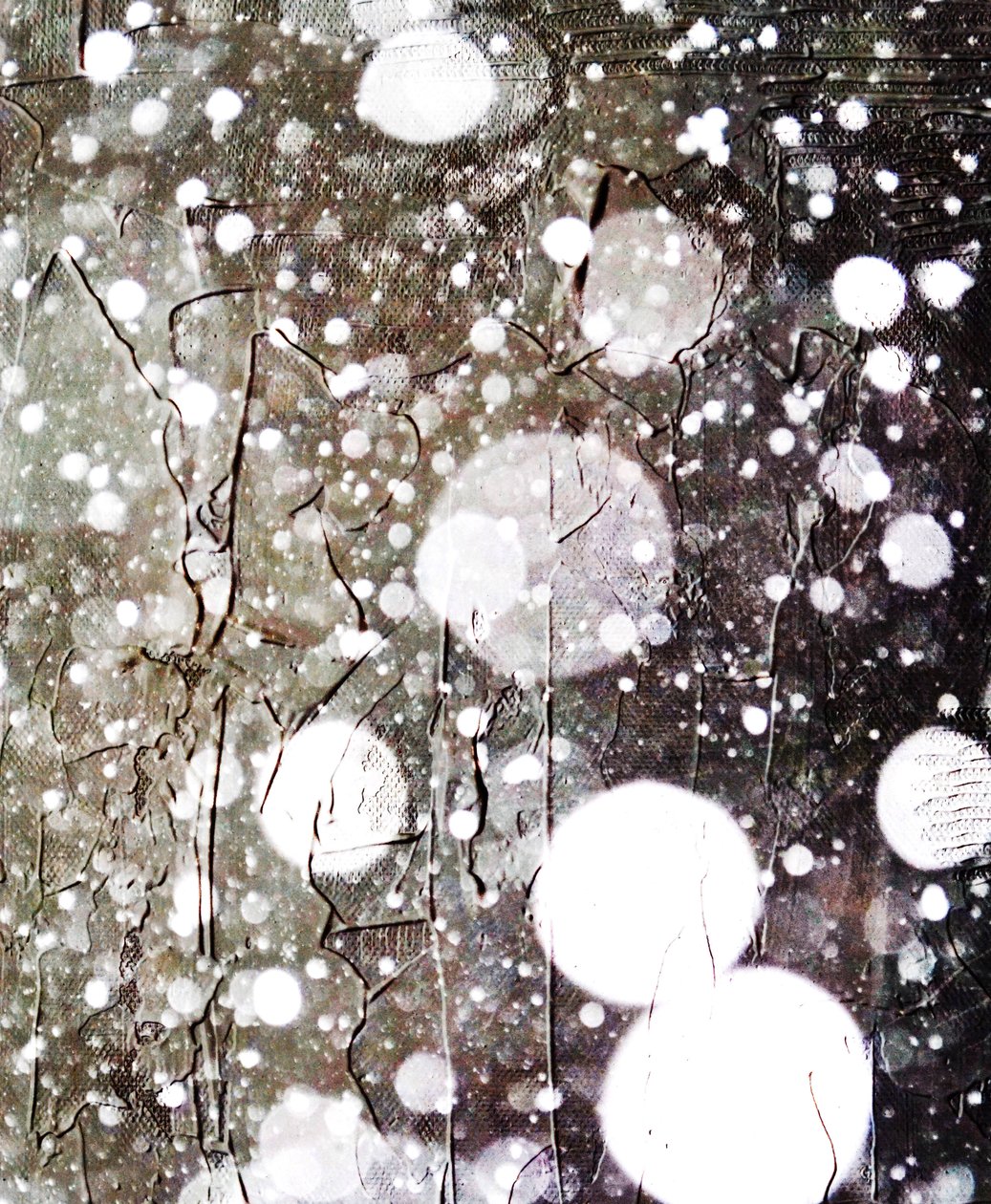 Snow,2019,(mixed media) de Alex Caminker