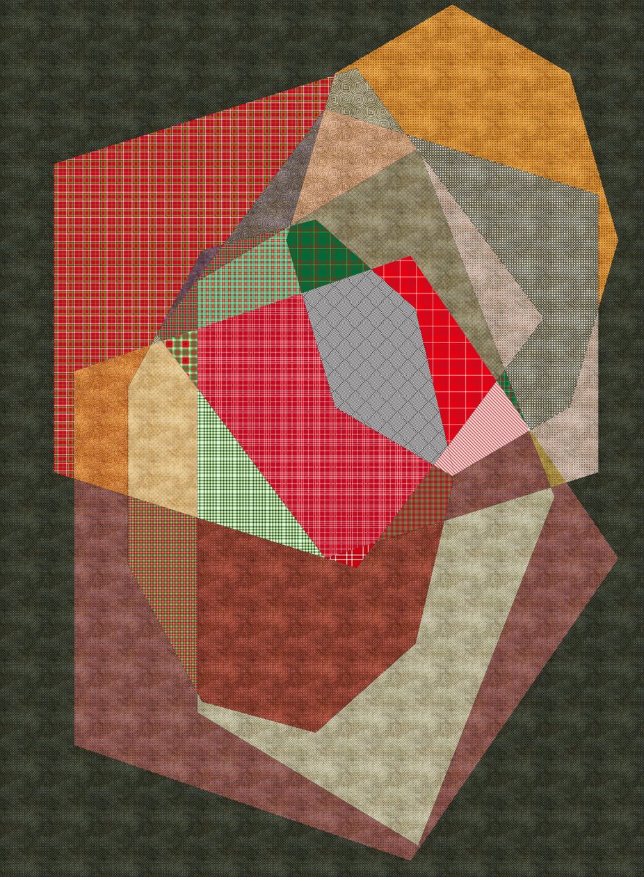 Stones,2019,(mixed media) de Alex Caminker