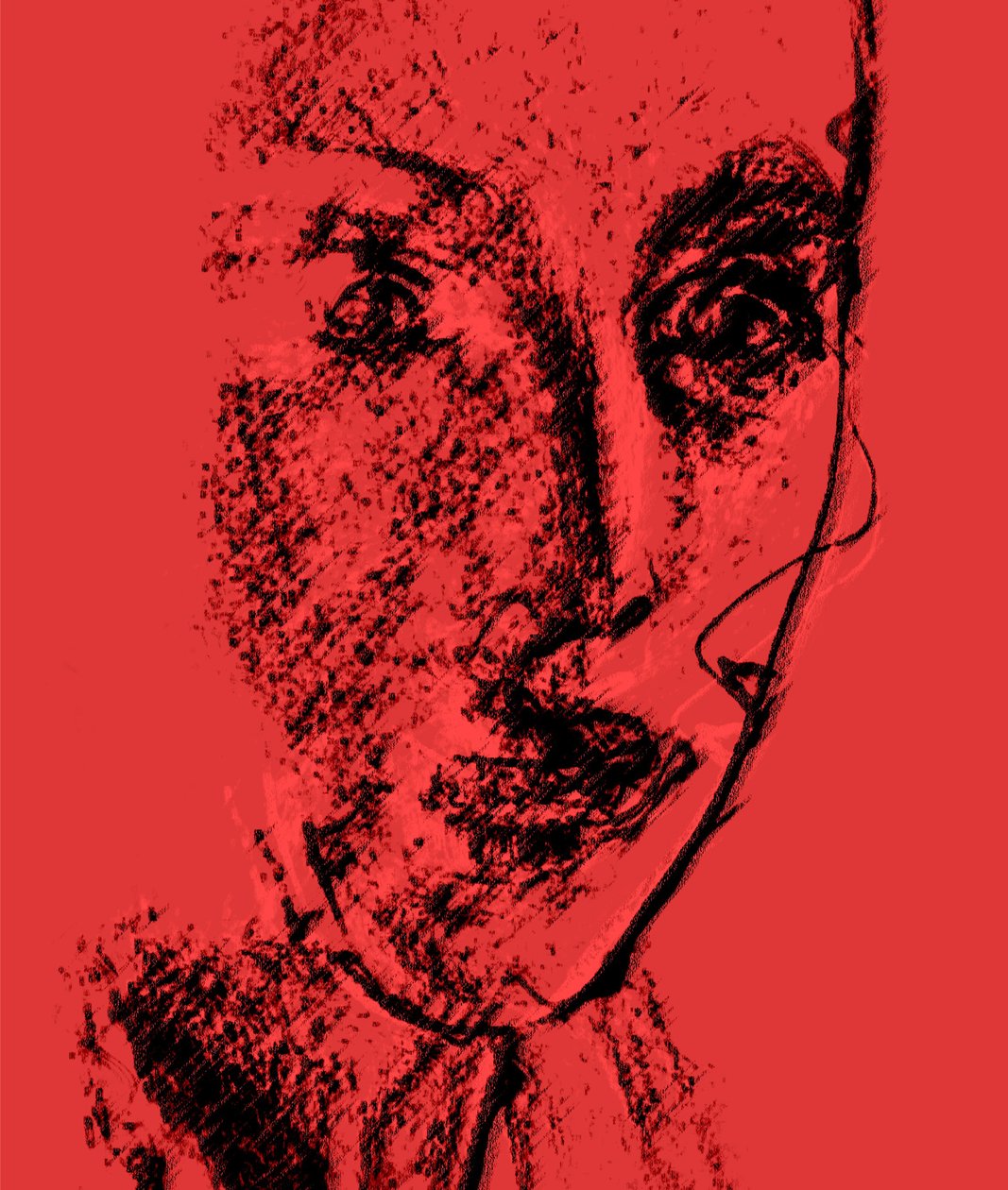 Surpresa (vermelho), 2020, (mídia mista) de Alex Caminker