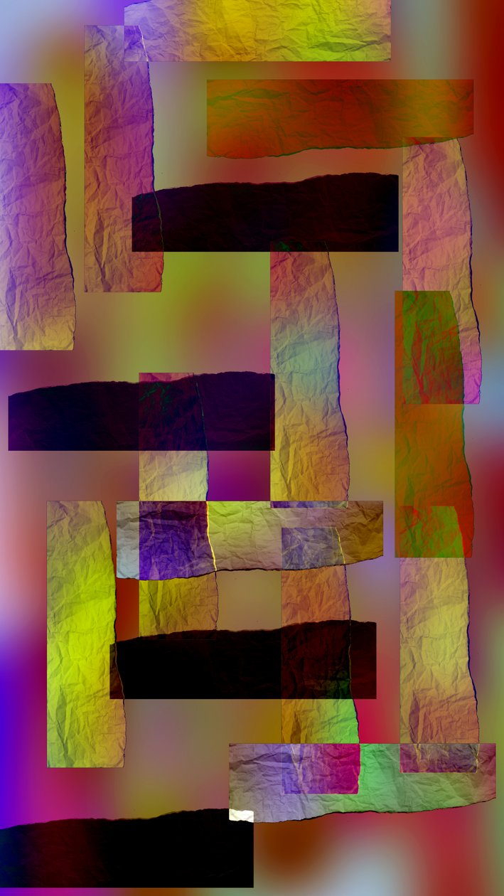 etude #12,2019,(mixed media) de Alex Caminker