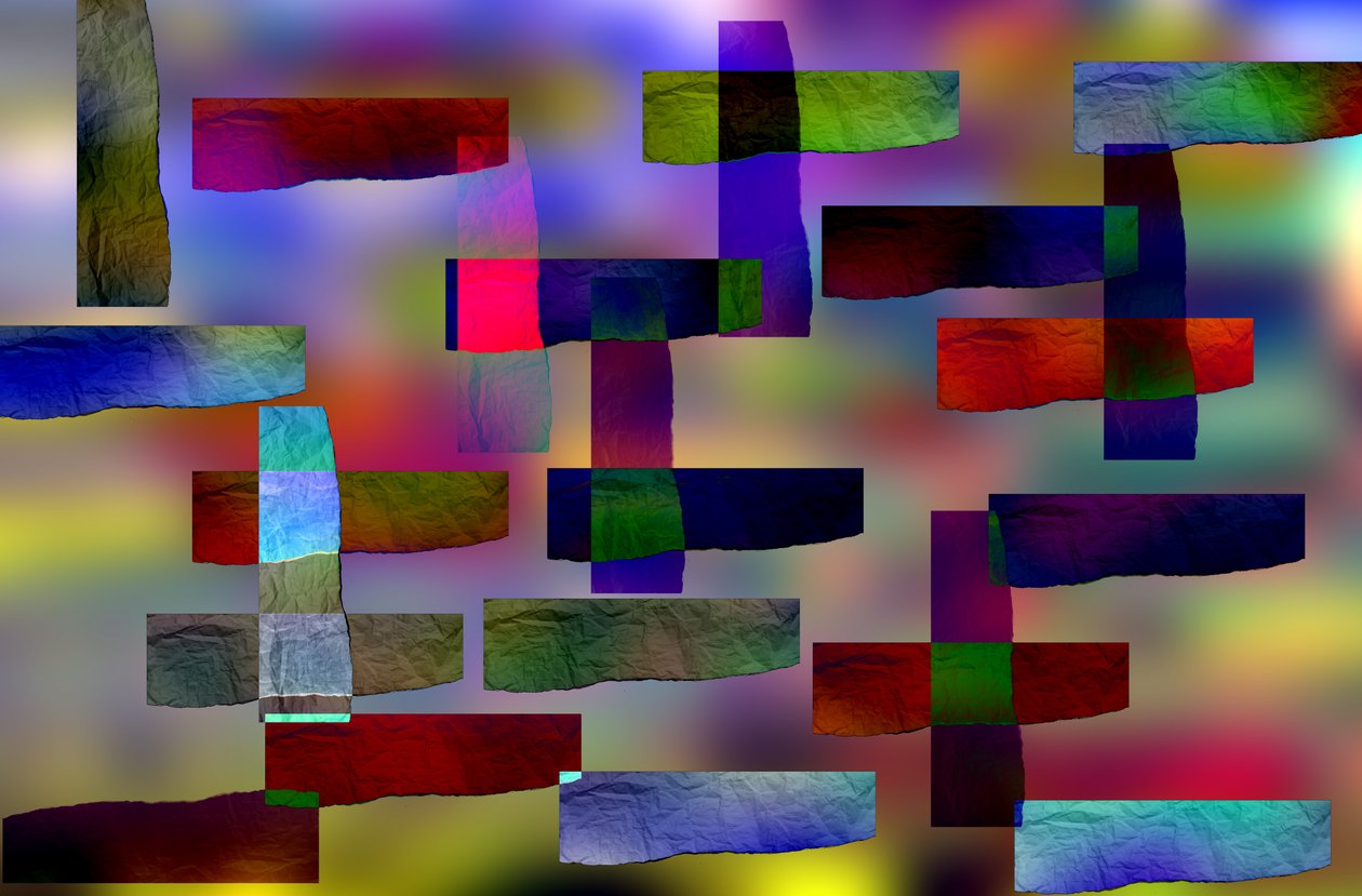 etude #17,2019,(mixed media) de Alex Caminker