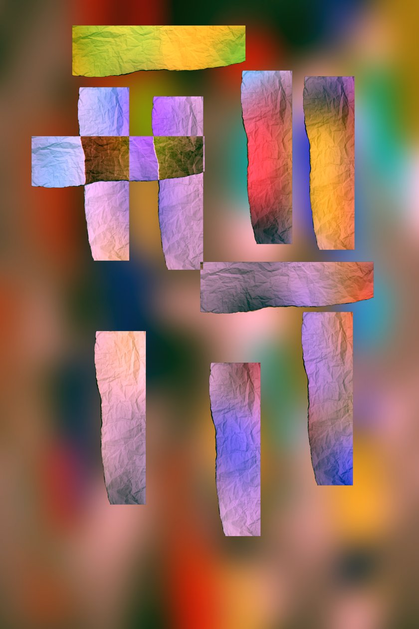 etude #4,2019,(mixed media) de Alex Caminker