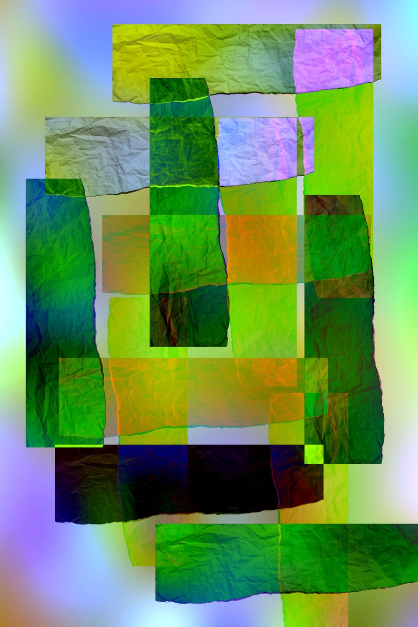 etude #8,2019,(mixed media) de Alex Caminker