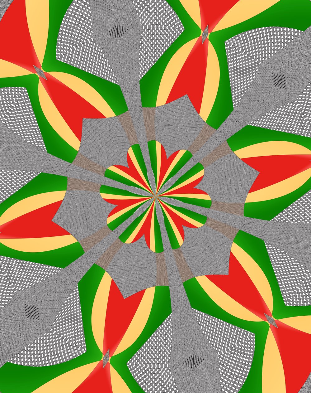 flores #112,2019,(mistura de meios) de Alex Caminker