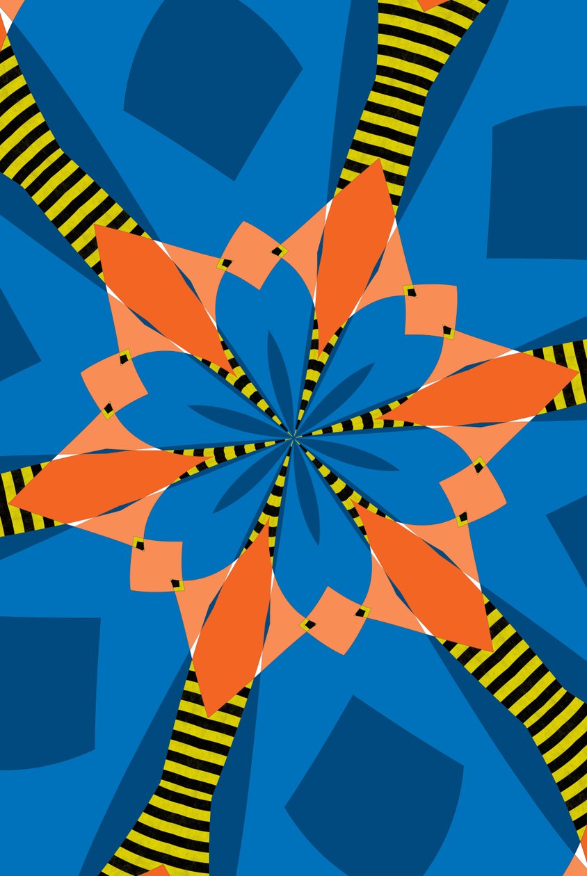 flores #15,2019,(mistura de meios) de Alex Caminker