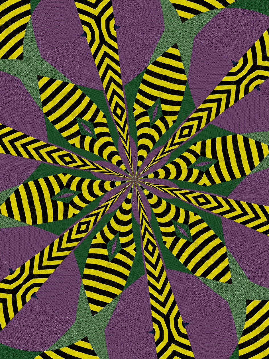 flores #8,2019,(mistura de meios) de Alex Caminker