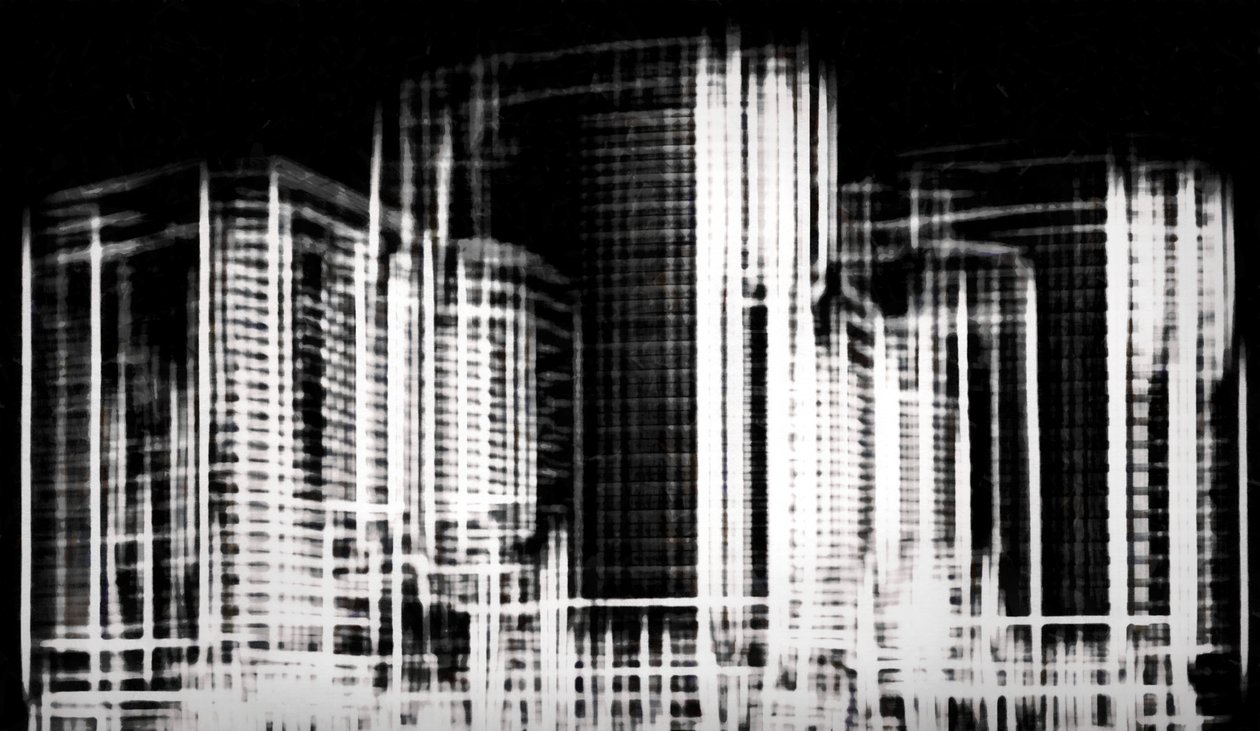 fragmento da Cidade #3,2019,)mídia mista) de Alex Caminker