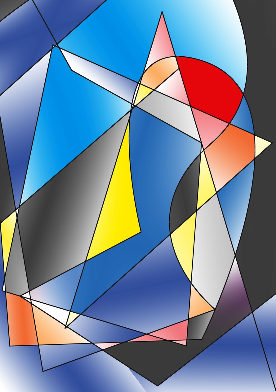 guitarra,2019,(gradiente) de Alex Caminker