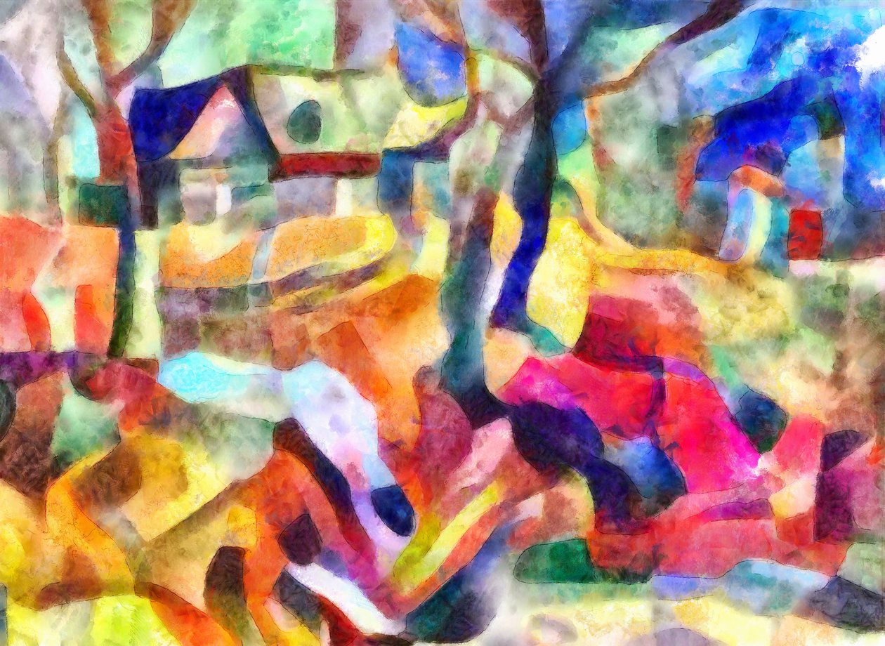 casa na floresta, 2017, (mídia mista) de Alex Caminker