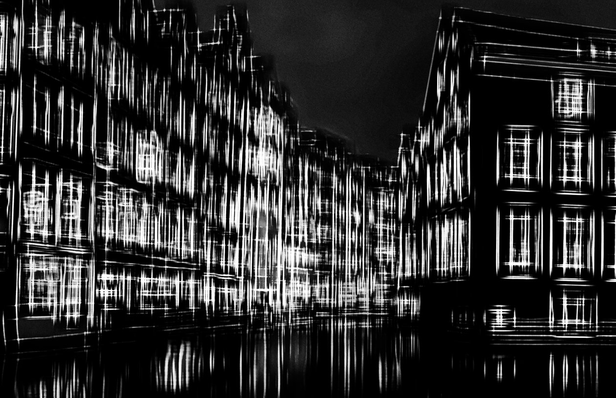 luzes na cidade noturna,2019,(fotografia) de Alex Caminker