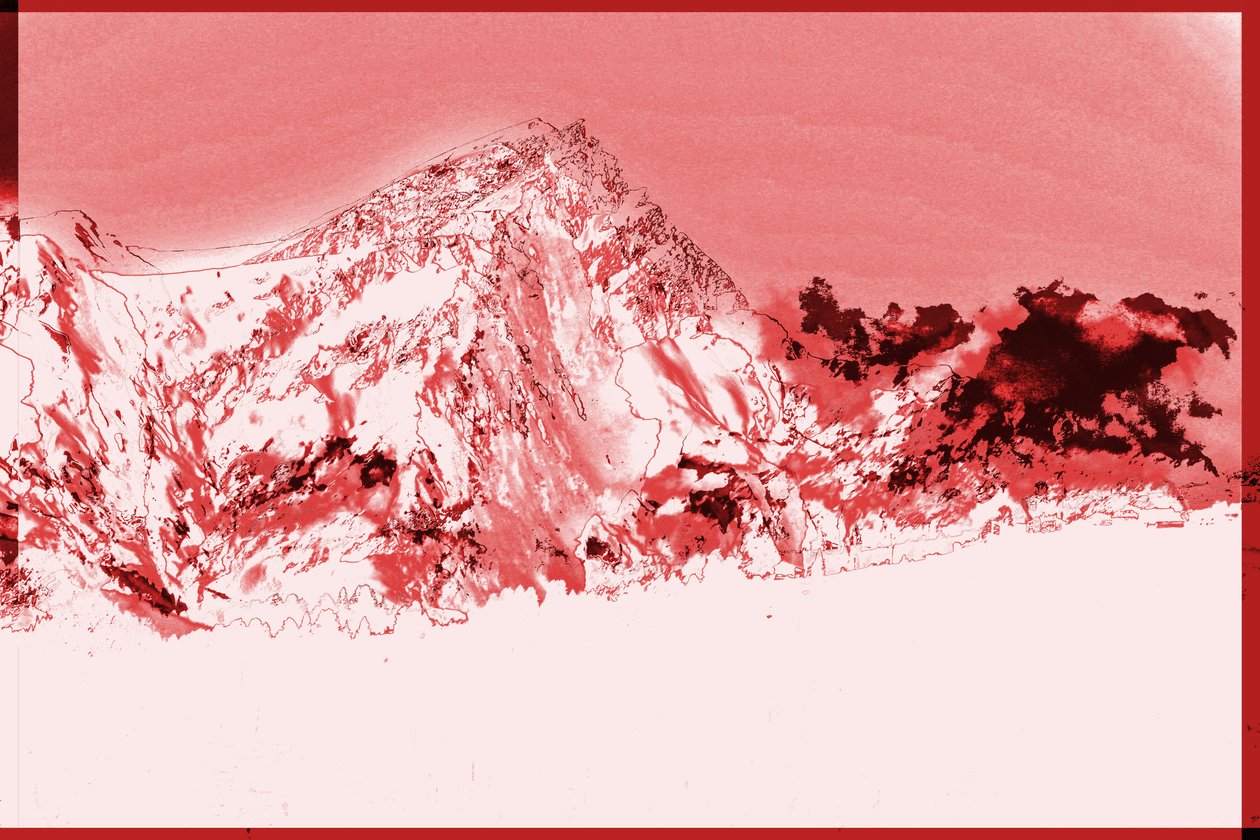 montanhas,2019,(meios mistos) de Alex Caminker