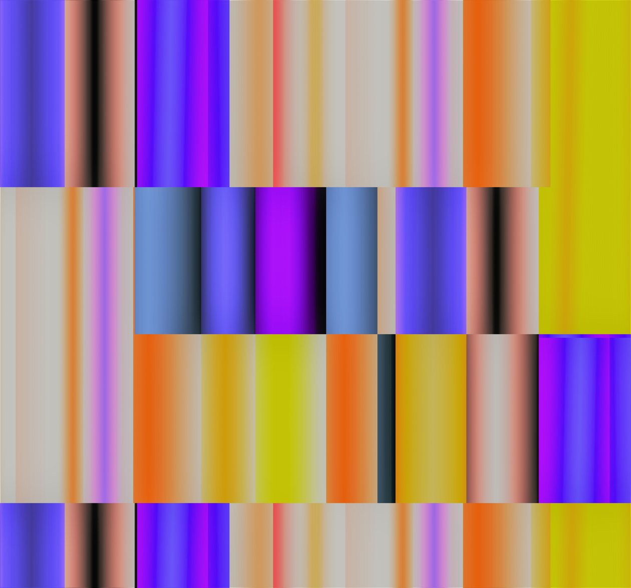 natureza como uma tv,2017,(gradiente) de Alex Caminker