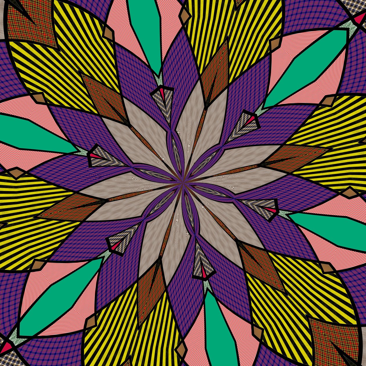ornamentos #117,(mixed media) de Alex Caminker