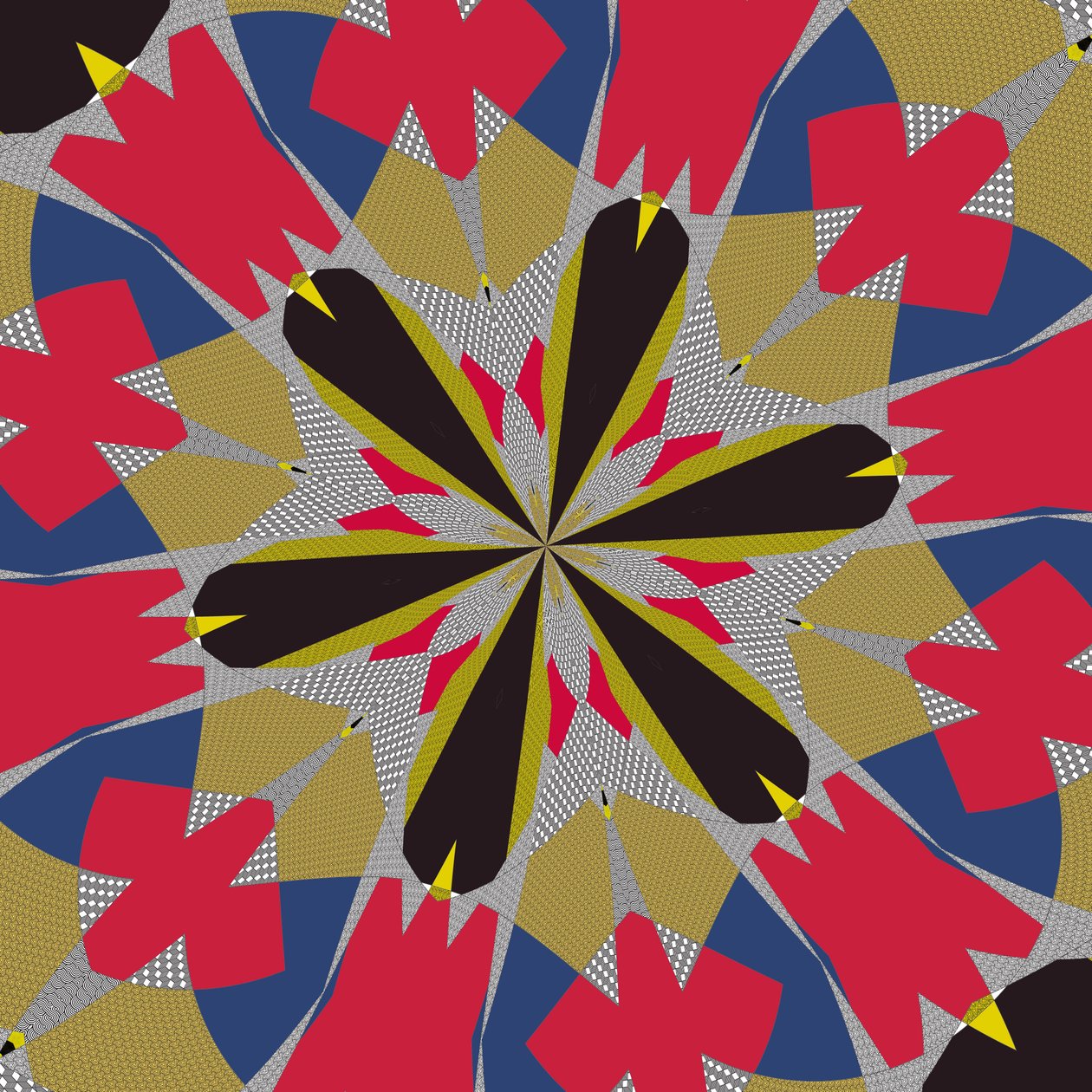 simetria #16,2019,(mixed media) de Alex Caminker