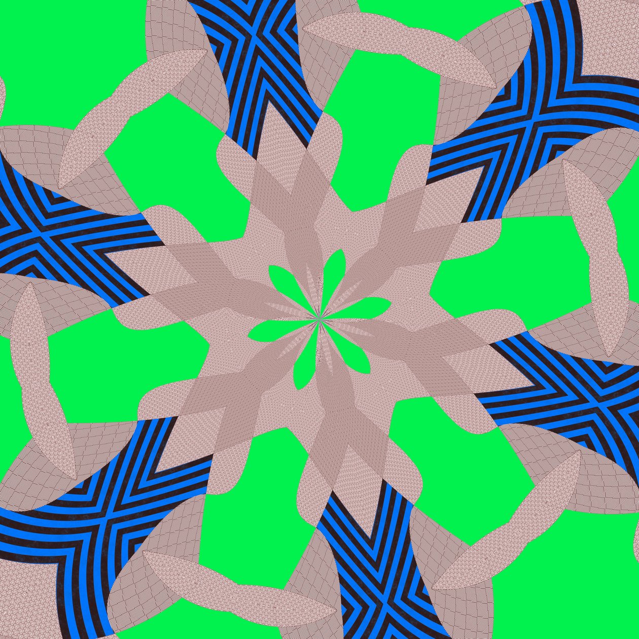 simetria #51,2019,(mixed media) de Alex Caminker